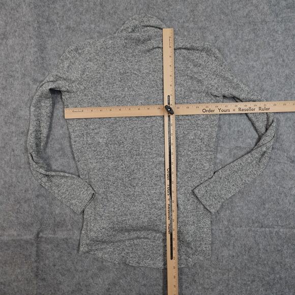 Anthropologie Sweater Womens Extra Small Surplice Faux Wrap Pure Good Gray Tunic - Picture 7 of 10